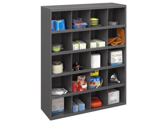 DURHAM MFG 351-95 Prime Cold Rolled Steel Pigeonhole Bin Unit, 12 in D x 42 in