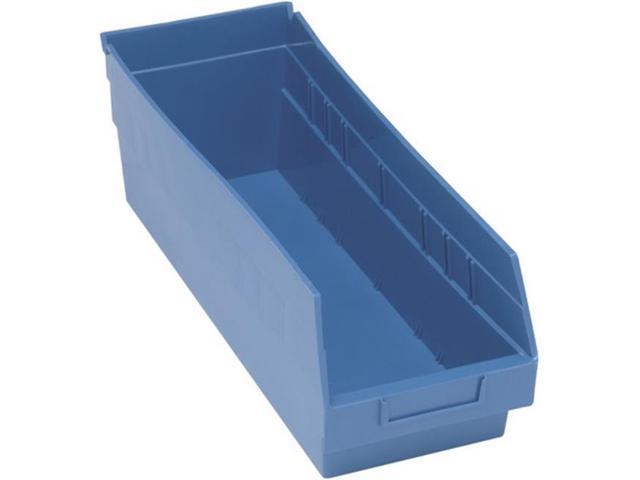 QUANTUM STORAGE SYSTEMS QSB204BL Blue Shelf Bin, 17-7/8'L x 6-5/8'W x 6'H