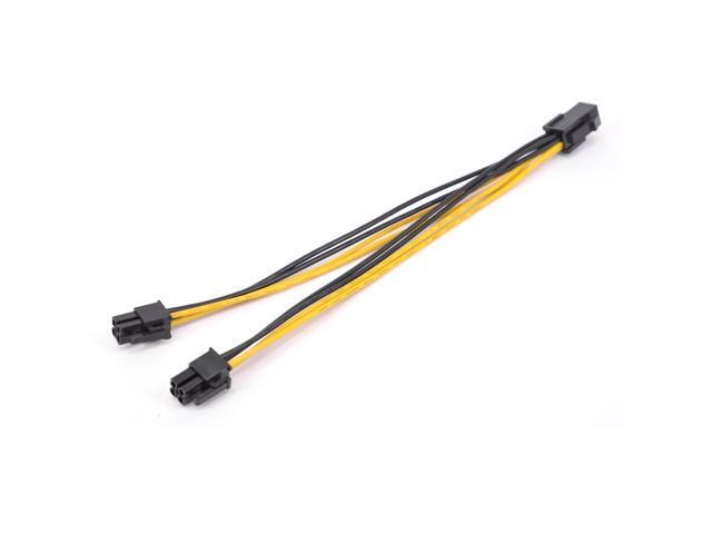 4Pin CPU Power supply Extension Cord Cable 18 AWG Y Splitter ATX 12V P4 Power Port Female 1 to 2 Female Connector Cable 20cm