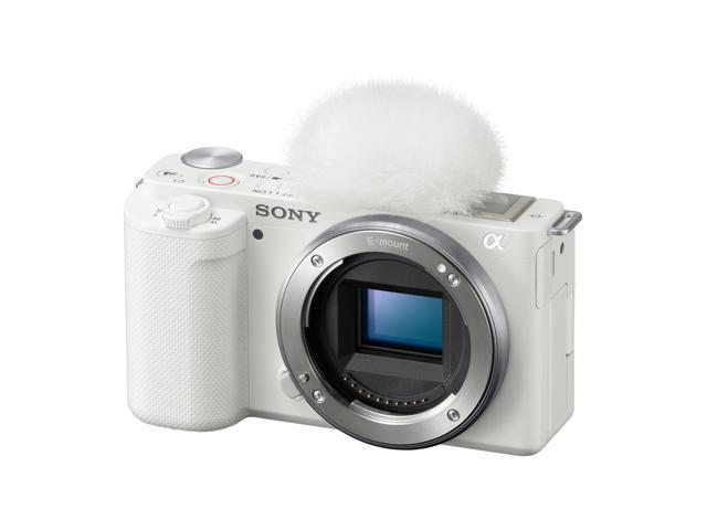 Sony - Alpha ZV-E10 Mirrorless Vlog Camera - Body Only - White - image 8