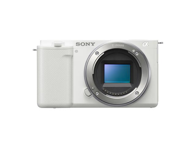 Sony - Alpha ZV-E10 Mirrorless Vlog Camera - Body Only - White - image 9
