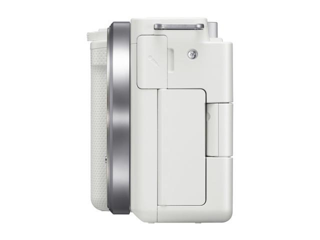Sony - Alpha ZV-E10 Mirrorless Vlog Camera - Body Only - White - image 12