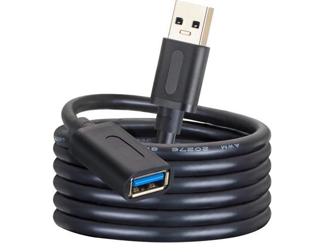 USB 3.0 Extension Cable 25Ft,USB 3.0 High Speed Extender Cord Type A Male to A Female for PlayStation, Xbox, USB Flash Drive, Card Reader, Hard...