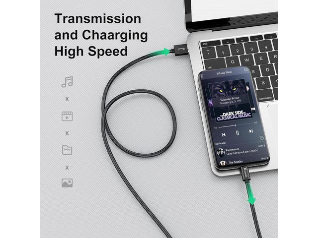 USB C Cable 20 ft,3.1A Type C Charger Fast Charging Cable, USB A to USB C 3A Charger Durable Nylon Braided Compatible with Galaxy S10 S9 Plus S21,...