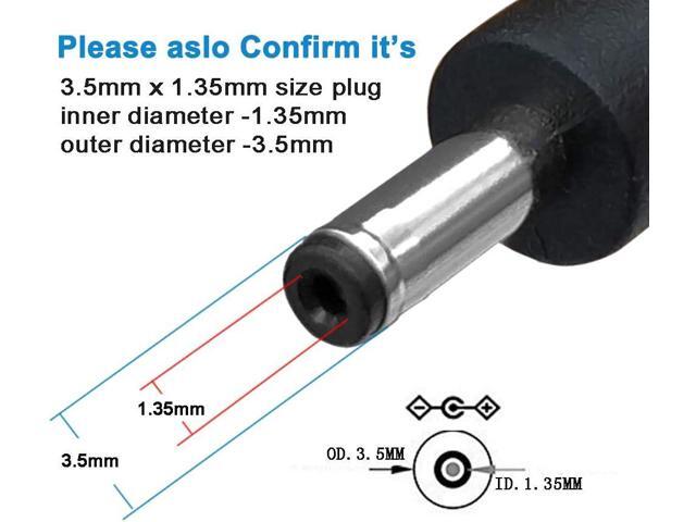 S 3Pack 6FT 5V DC Power Cord USB to DC 3.5mm x 1.35mm Barrel Jack Adapter Connector Charging Cable Plug