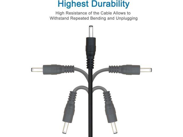 S 3Pack 6FT 5V DC Power Cord USB to DC 3.5mm x 1.35mm Barrel Jack Adapter Connector Charging Cable Plug