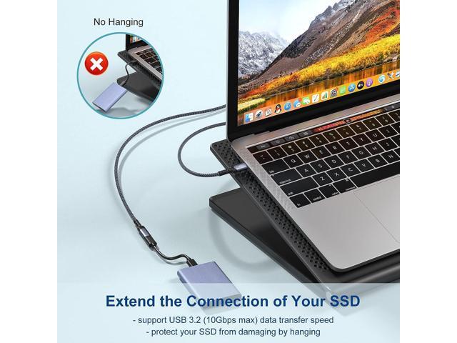Besgoods USB C Extension Cable,USB C Male to Female Extender 3ft USB 3.2 Fast Charge 10Gbps Data Transfer 4K Display Compatible with USB C...