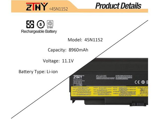 ZTHY 8960mAh 9-Cell 57++ New Battery Replacement for Lenovo ThinkPad T440P T540P W540 W541 L440 L540 Series Laptop 45N1152 45N1153 45N1162 45N1163...
