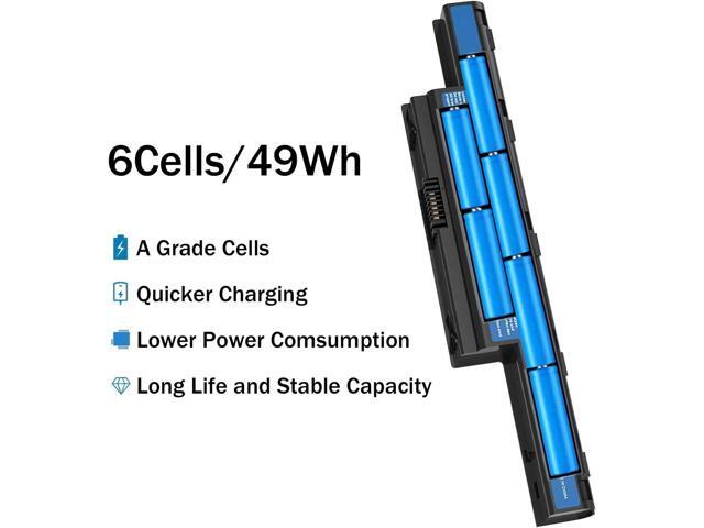 AS10D31 AS10D51 Notebook Battery Replacement Compatible with Acer Aspire 5253 5251 5336 5349 5551 5552 5560 5733 5733Z 5740 5735 5735Z, Gateway...