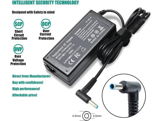 Laptop Charger for HP Smart Blue Tip Pavilion x360 x2 11 13 15 Elitebook 830 840 850 G3 G4 G5 G6 Probook 450 G5 640 650 G2 Spectre l25296-002...