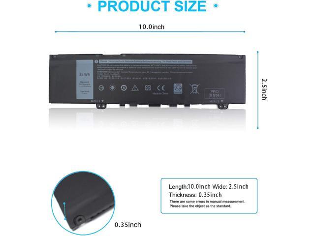 38Wh F62G0 Battery for Dell Inspiron 13 7000 7373 7386 2-in-1 7370 7380 5370 i7373 P83G P83G001 P87G P91G P87G001 Vostro 13 5370 Series 39DY5 F62GO...