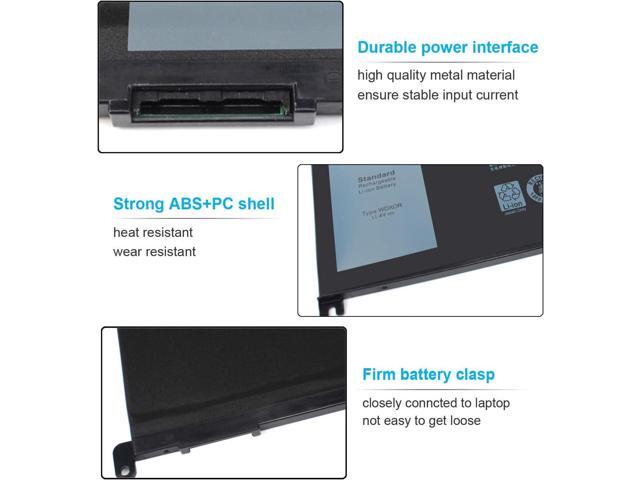 42Wh WDXOR 11.4V Battery for Dell Inspiron 13 7375 7368 7378 5368 5378 5379 P69G 15 7579 7560 7570 7569 7573 5570 5567 5565 5568 5578 5579 5575 17...