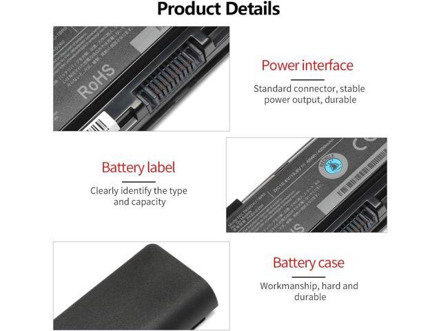 10.8V 48WH PA5024U-1BRS Battery Replace for Toshiba Satellite C55-A C55T C855 C855D L855 L875 S855 P855 Series C55-A5300 P855-S5312 PA5109U-1BRS...