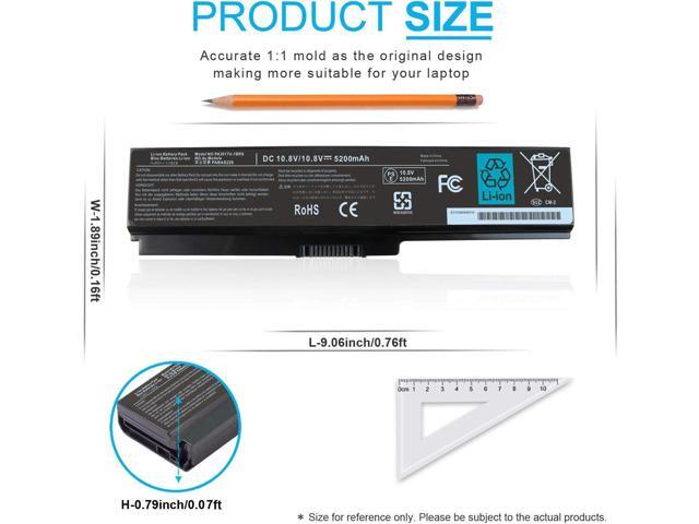 PA3817U-1BRS Laptop Battery Compatible with Toshiba Satellite C655 C650D C675 C660 L700 L750 L755 L770 L645 L655 L675 P745 P755 P775 M640 M645 A660...