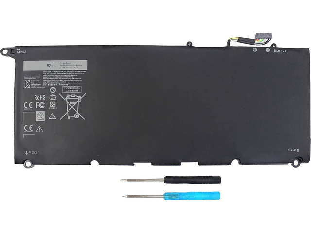 XPS 13 9350 9343 JD25G 90V7W Battery for Dell XPS13 XPS 13 9343 9350 P54G JHXPY JHXPY53 5K9CP DIN02 090V7W 0DRRP RWT1R 0RWT1R 0N7T6...