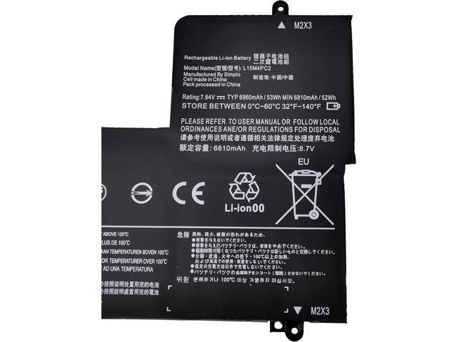 Fully. New L15M4PC2 L15L4PC2 Replacement Laptop Battery Compatible with Lenovo Yoga 710-14ISK 710-14IKB 710-15IKB 710-15ISK Yoga 710-11 Series...
