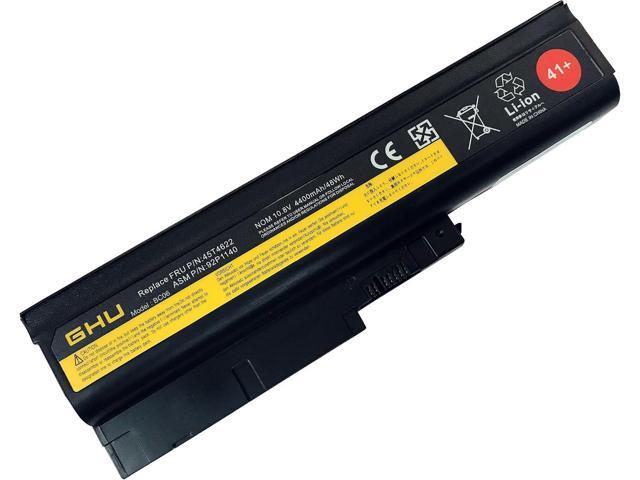 GHU New Battery 48 Wh Replacement 40Y6799 40Y6797 92P1141 Compatible with Lenovo ThinkPad Notebook T60 T500 W500 R500 R60 92P1133 42T4511 42T4504...