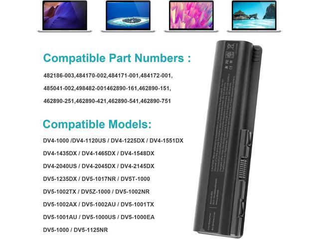 TREE. NB AC Doctor INC Laptop Battery Replacement for HP G50 G60 G61 G70 484170-002 HSTNN-IB79 HSTNN-Q34C KS526AA HSTNN-UB72 Spare 484170-001...