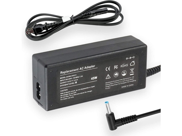 Replacement 45W HP Laptop Charger, 19.5V 2.31A Power Adapter for HP Pavilion 11 