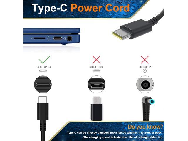 New acer chromebook Charger, 45W USB-C Laptop Charger for Acer Chromebook Spin 311 315 CP311 CP315 CB311 CB315, Chromebook Spin 11 13 15 R13 713...