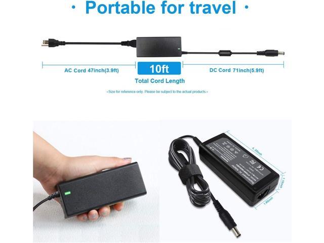 19V 3.42A 65W AC Charger Compatible with Toshiba Satellite PA3714U-1ACA PA3917U-1ACA PA3715U-1ACA C55 C55T-A5222 C655 C855D L305D L505 L655 L755...