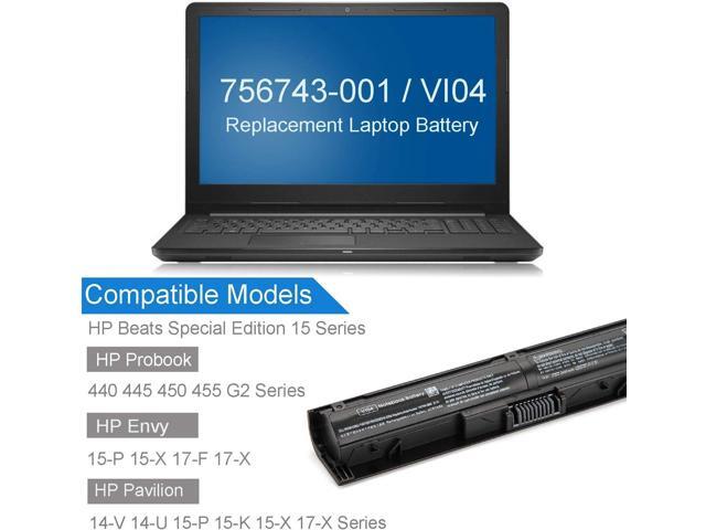 VI04 Laptop Battery For HP Pavilion Beats Special Edition 15-P 15Z-P Series 15-p030nr 15-p390nr 15-p393nr 15-p099nr 15-p008au 15-p017au 15z-p000...