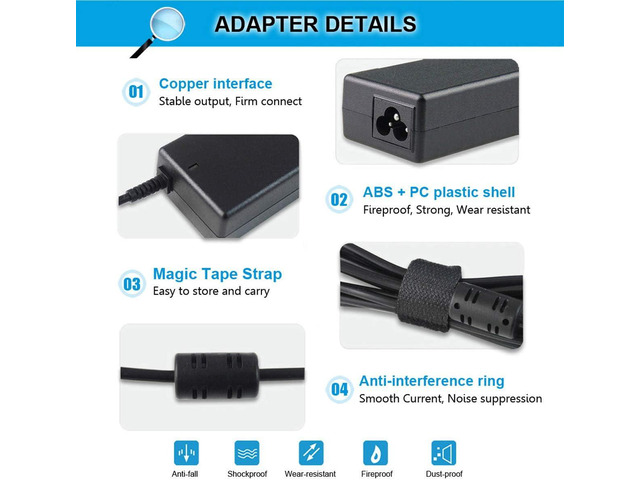 19.5V 3.34A 65W AC Adapter Charger Compatible with Dell inspiron 15R N5010 N5110 N7010 N4010 5521 5537 15 3520 3521 3531 3537 14 3421 5421 14R 5437...