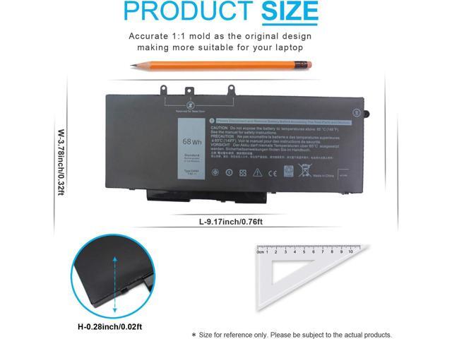 68Wh GJKNX 7.6V Battery for Dell Latitude 5480 5490 5580 5590 5495 5491 5591 5280 5290 5488 5288 E5480 E5580 E5490 E5590 Precision 3520 3530...