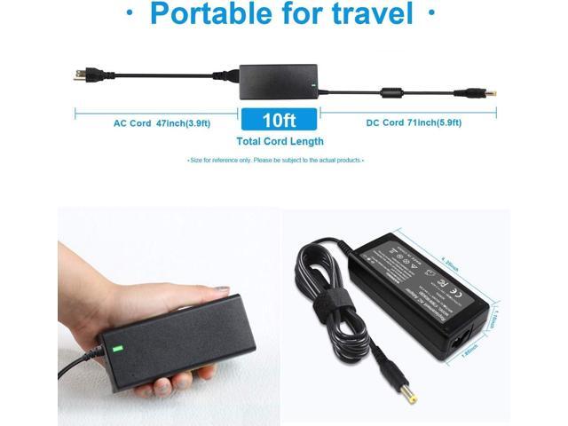 65W 19V 3.42A AC Adapter Charger Compatible with Acer Aspire V5 V3 V7 S3 E1 R3 R7 M5 E1 5349 5750 5250 7560 AS7750, Monitor S202HL H236HL G246HL...