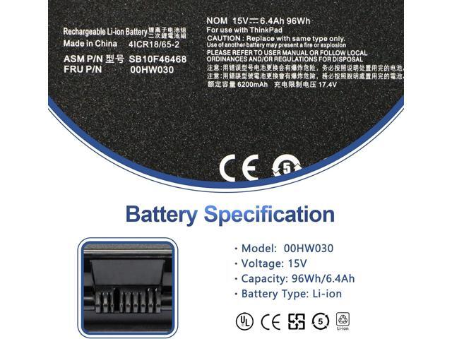 ANTIEE 78++ 78+ 00HW030 SB10F46468 Laptop Battery Replacement for Lenovo ThinkPad P70 20ER 20ES, ThinkPad P71 20HK Series Notebook 01AV451...