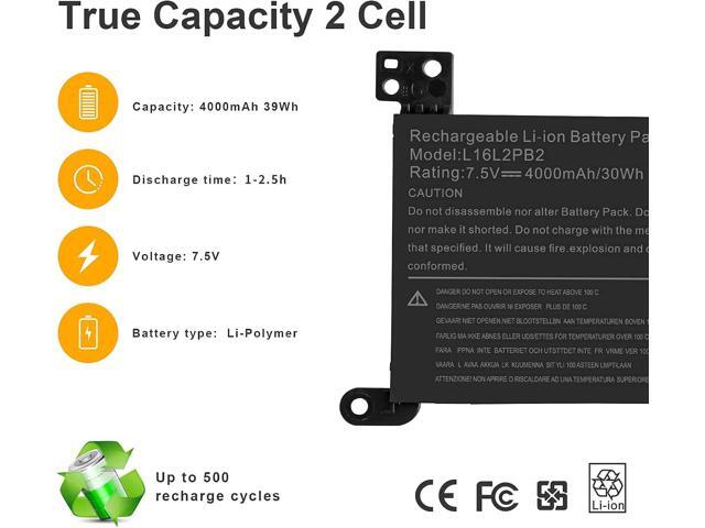 Futurebatt L16L2PB2 Laptop Battery Compatible with Lenovo IdeaPad 320-14AST 320-14IAP 320-14IKB 14ISK 15ABR 15AST 15IAP 15IKB 15ISK 17ABR...