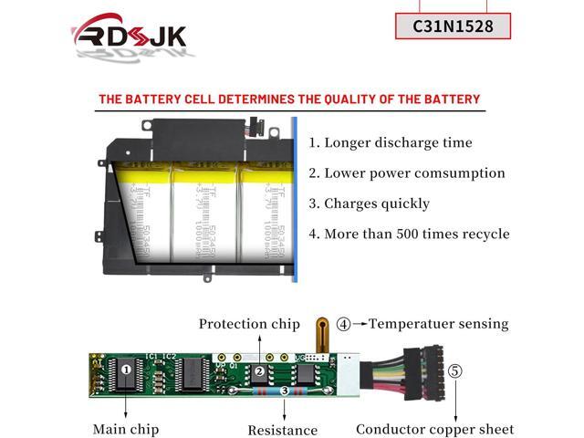 C31N1528 Laptop Battery for Asus ZenBook Flip UX360 UX360C UX360CA UX360UA UX360CA-C4008T C4028T C4041T FC060T UBM1T UX360UA-1A 1B 1C Series...