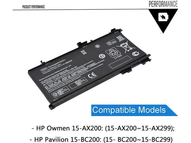 TE04XL Battery for HP Owmen 15-ax200:15-ax250wm 15-ax210nr 15-ax243dx 15-ax256nr 15-ax252nr 15-ax220tx 15-ax220tx;hp Pavilion 15-bc200:15-bc204nf...