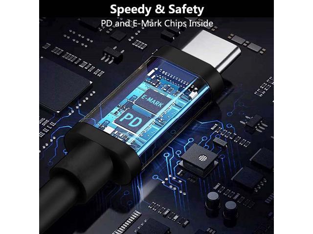 USB C to DC Adapters 19 Set Power Plug Kit - Universal Charger Supply Cable Braided PD Cord & 5.5x2.1mm Round Barrel Jack for MSI Acer Asus...