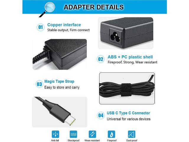 45W USB C Charger for HP Chromebook X360 14 14A G5 11 11A G8 G7 G6 G1 G2 EE 14-CA000 11-AE000 14-ca061dx 14-ca051wm 14-ca052wm 14-ca091wm...