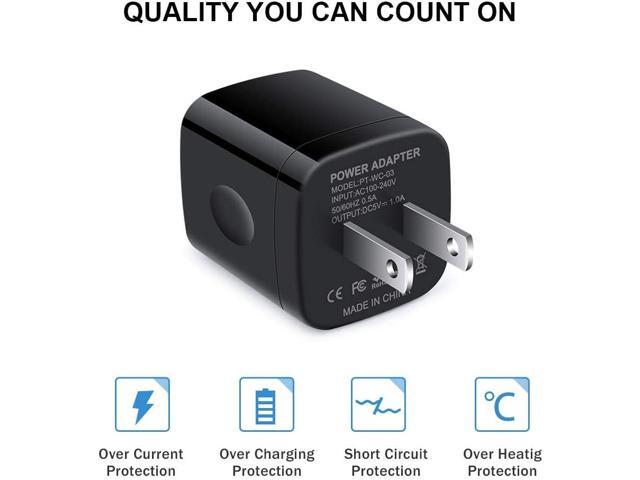 Fast Charger Block, Single Port USB Wall Plug for Phone 15 Charging Cubes 1A Power Adapter Compatible iPhone 16/15 Pro Max/14/13/12/11/XS/8,Samsung...