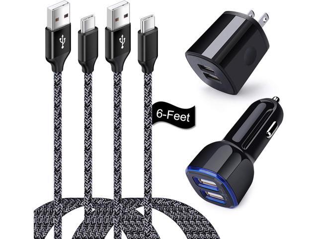 USB Type C Charger Fast Charging Compatible for Moto One 5G/5G UW/5G Ace/5G UW Ace/G Stylus/G Play/G Power/G6/G7 Power/Z4, Dual USB Wall Charger...