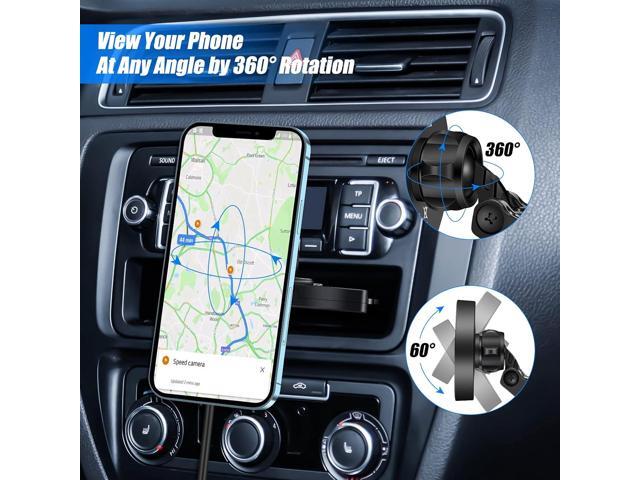 15W Magnetic Wireless Car Charger CD Slot Mount for iPhone 13/13 Pro/13 Pro Max/13 mini/12/12 Pro/12 Pro Max,Powerful Suction Auto-Alignment...