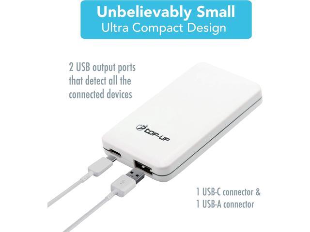 Slim USB C Wall Charger, Fast & Flat USB Wall Plug, 18W Dual Port Flat Wall Charger Block for Your USB A & USB C Devices, iPhone 15 14 13 12 Pro...
