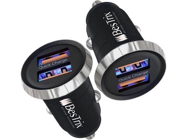 Car Charger Quick Charge 4.0 Dual USB 5A/30W Fast Car USB Charger Adapter 3A + Smart IC 2.4A - Compatible with Any iPhone/iPad/Samsung Galaxy S10...