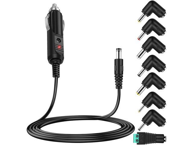 12v Car dc Charger Power Cord with 8 Connectors for Cigarette Lighter Portable DVD Player, Car DVR, GPS, Bluetooth Speakers, Breast Pump, Car...