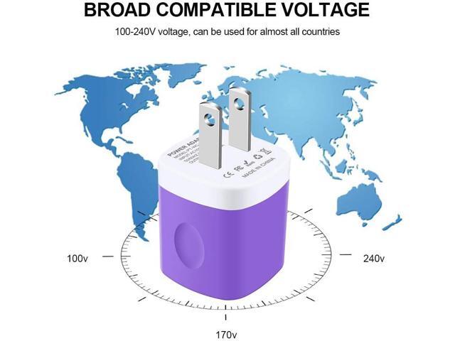 USB Charger Plug,Fast Charging Block,1A USB Cube 10Pack Wall Outlet Adapter Compatible iPhone 14/13 Pro Max/12/11/X/SE/8, Samsung Galaxy S23...