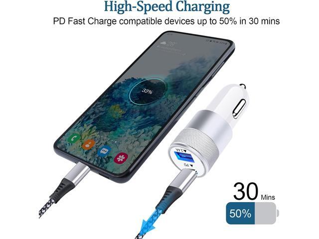 Super Fast Charger Type C for Samsung Galaxy S24/S23 Ultra/Z Flip5 4/A55/A35/A54/A15/A14 5G/A13/A53,iPhone 15,25W PD PPS USB C Wall Charger 38W Car...