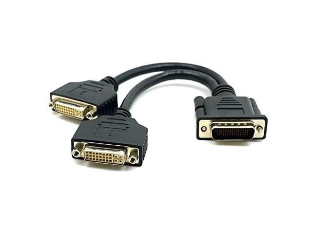 DMS 59 Pin Male to 2 HDMI DVI VGA Displayport Splitter Extension Cable Adapter for Graphics Card HDMI Monitors - (Color: DMS to 2DVI/ Length: DMS.
