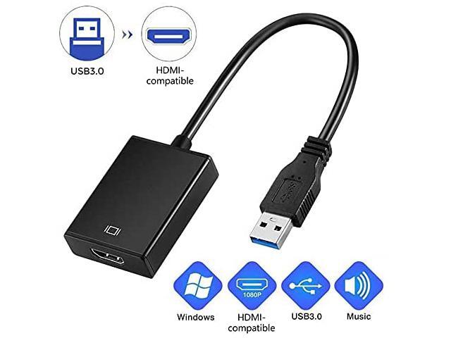 Premium 1080P USB 3.0 to HDMI-Compatible Video Adapter Converter for Pc Tv USB 3.0 to HDMI-Compatible Adapter