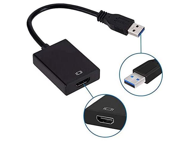 Premium 1080P USB 3.0 to HDMI-Compatible Video Adapter Converter for Pc Tv USB 3.0 to HDMI-Compatible Adapter