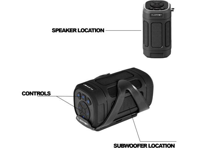 Wireless Waterproof Portable Bluetooth 5.0 Speaker with Bike Mount & Remote Premium Sound Quality & Loud 8W Mini Speaker 10 Hours of Playtime...