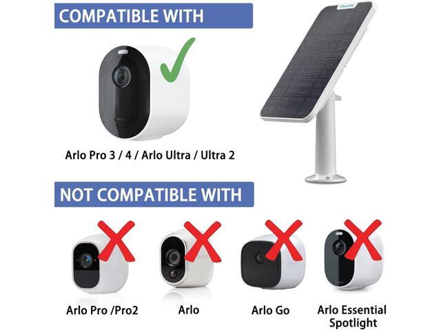 4W Solar Panel Charging Compatible with Arlo Pro 3/Pro 4/Pro 5S/Ultra/Ultra 2 only, with 13.1ft Waterproof Charging Cable, IP65...