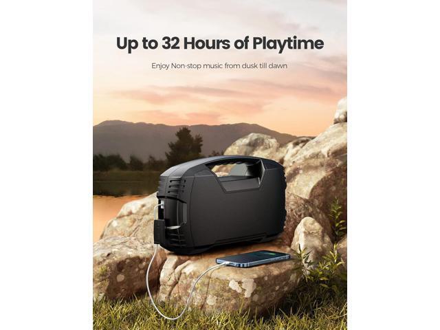 Portable Wireless Bluetooth Speaker, 40W (60W Peak) Loud Sound IPX7 Waterproof Speakers, 32H Playtime, Outdoor Speaker, Rich Bass, BT 5.0, TWS...
