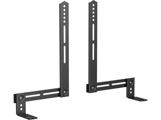 USX MOUNT Soundbar Mount Sound Bar TV Mount for Mounting Above or Under TV, Sound Bar Mount Up to 13.2 lbs, Two Removable and Lockable Hooks for...